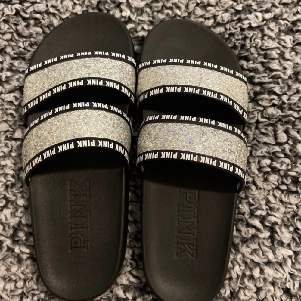 PINK slides with bling